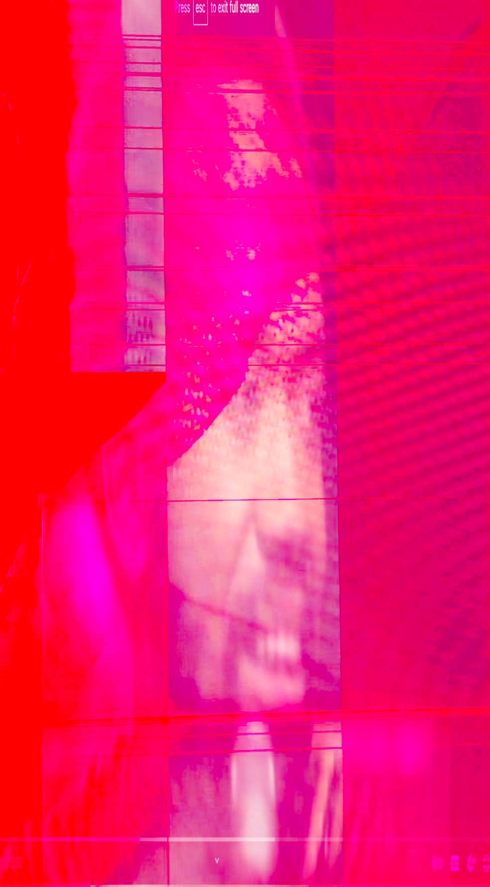 Still from Running Away From Me video installation