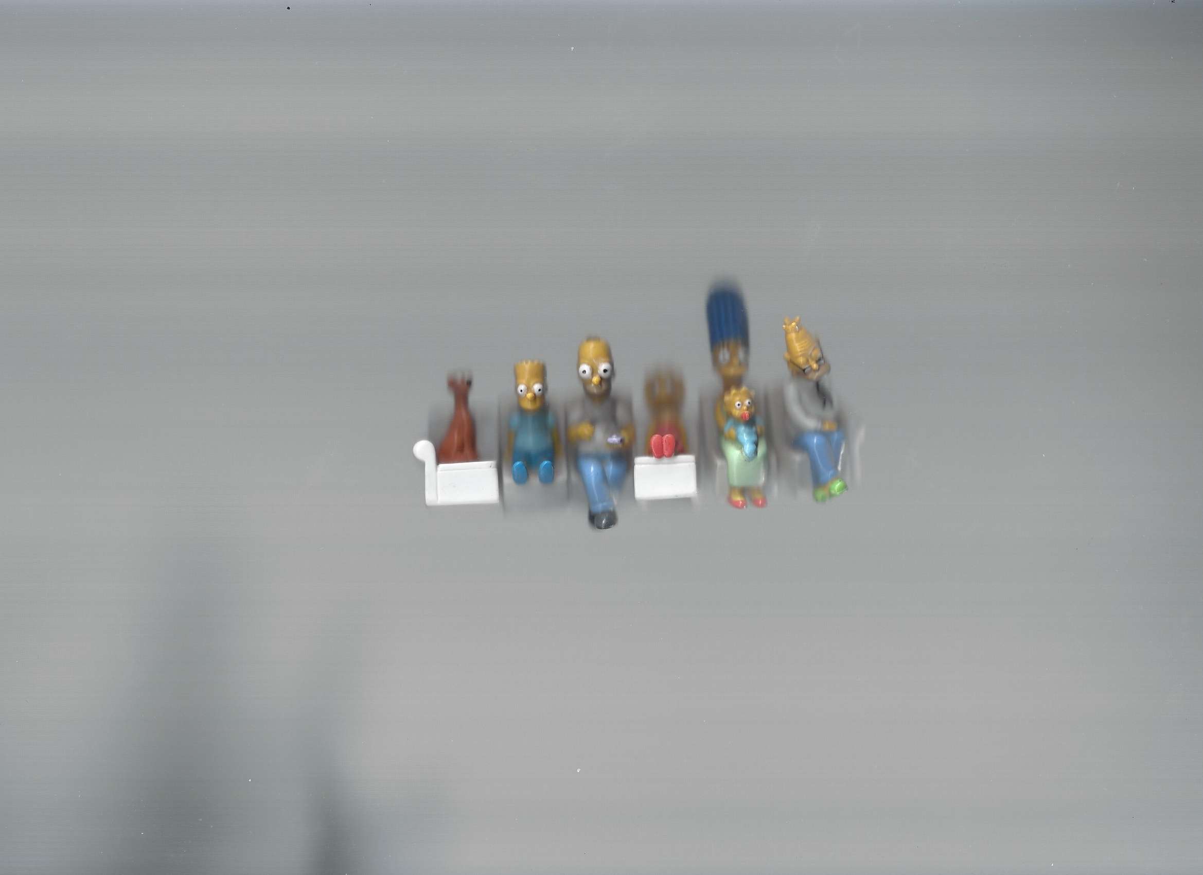 Scanned model of the Simpsons sitting on a couch